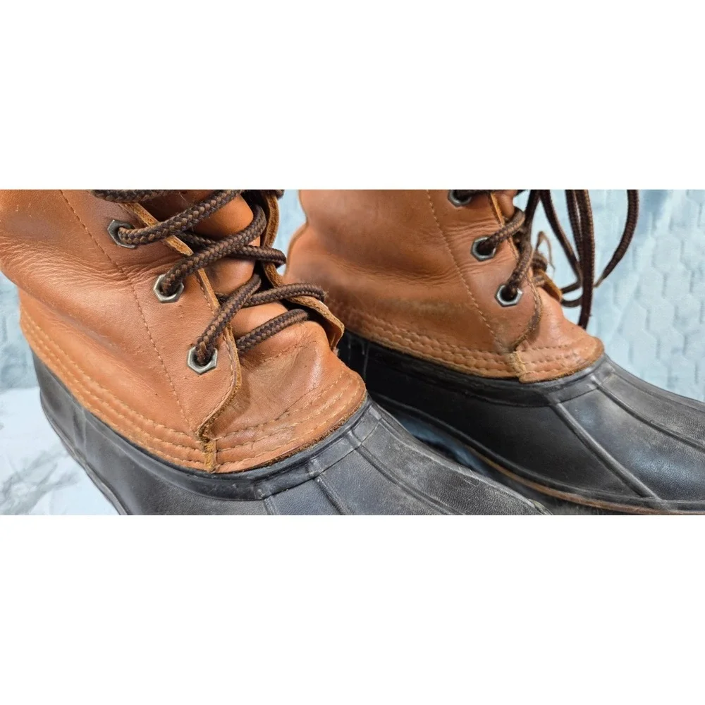 CABELA'S STEEL SHANK THINSULATE DUCK BOOTS‎ HUNTING HIKING CAMP MENS SIZE 8